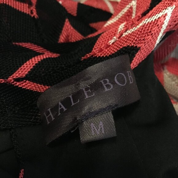 Hale Bob Zigzag Halter Neck Tassel Tie Up Pleated Flapper Dress - Picture 10 of 16